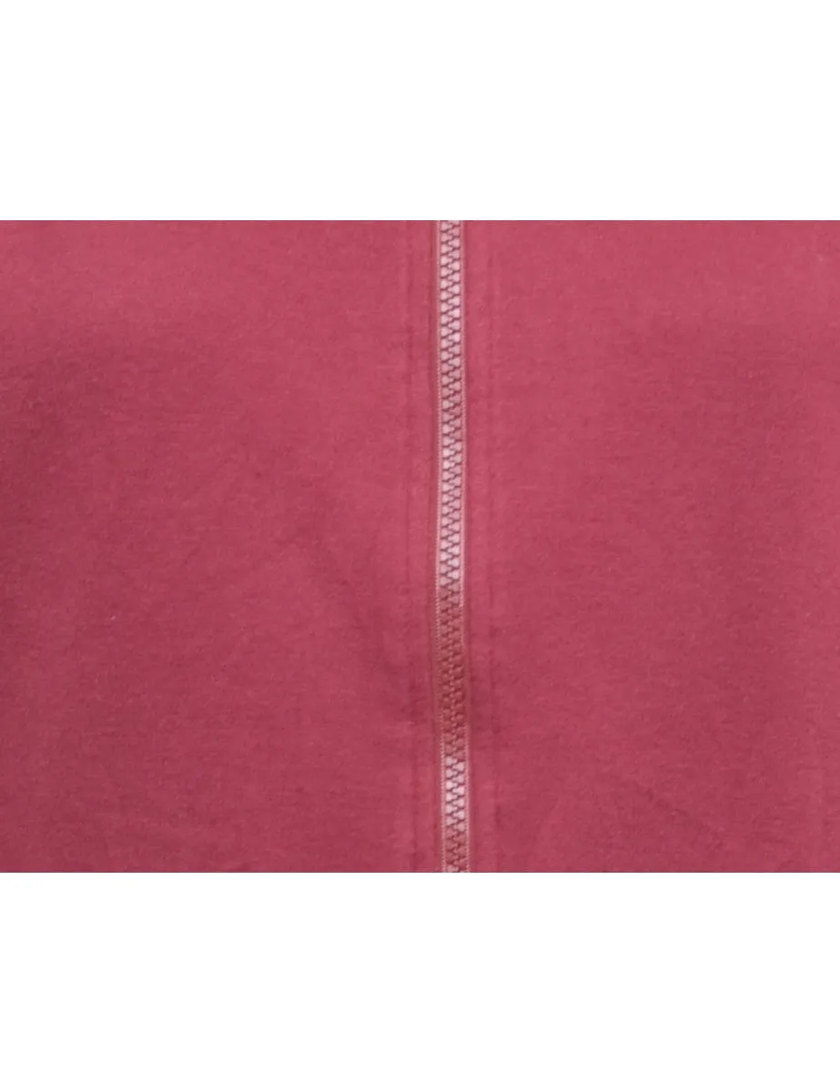 1990s Burgundy Sporty Jacket - L