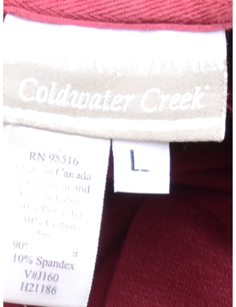 1990s Burgundy Sporty Jacket - L