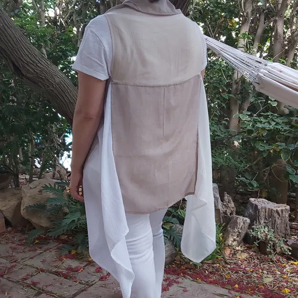 24S5 Sleeveless Cardigan-Color