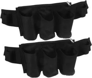 2Pcs Portable Essential Oil Storage Pouch Waist Bag for Massage Therapists Travel Friendly Essential Oil Organizer for Bottles Durable and Lightweight Design