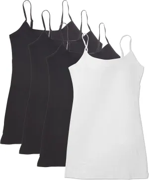 4 Pack Active Basic Women's Basic Tank Tops