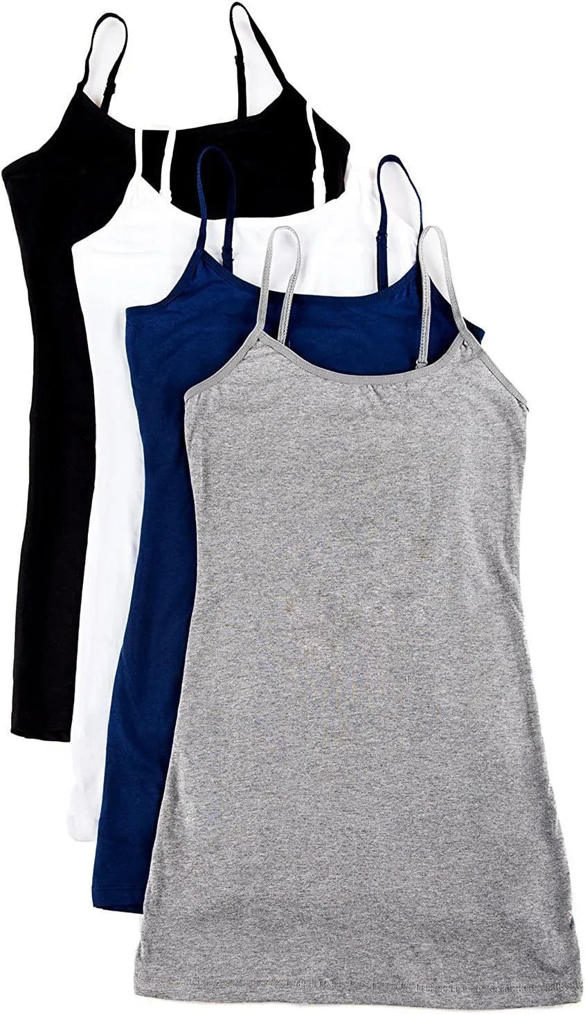 4 Pack Active Basic Women's Basic Tank Tops