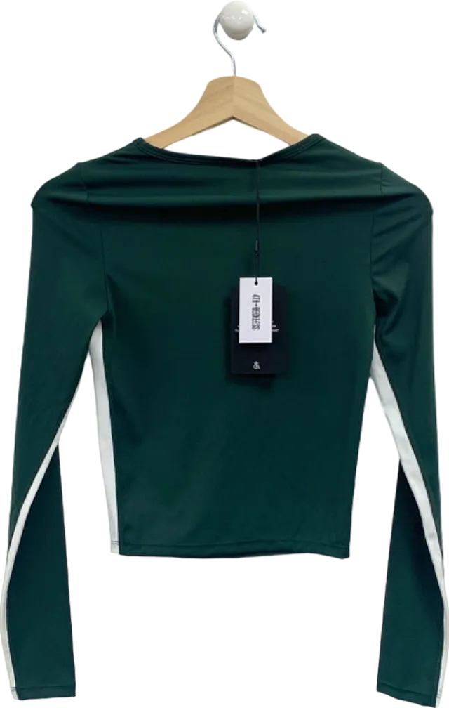 4th & Reckless Forest Green Abby Active Top UK XS