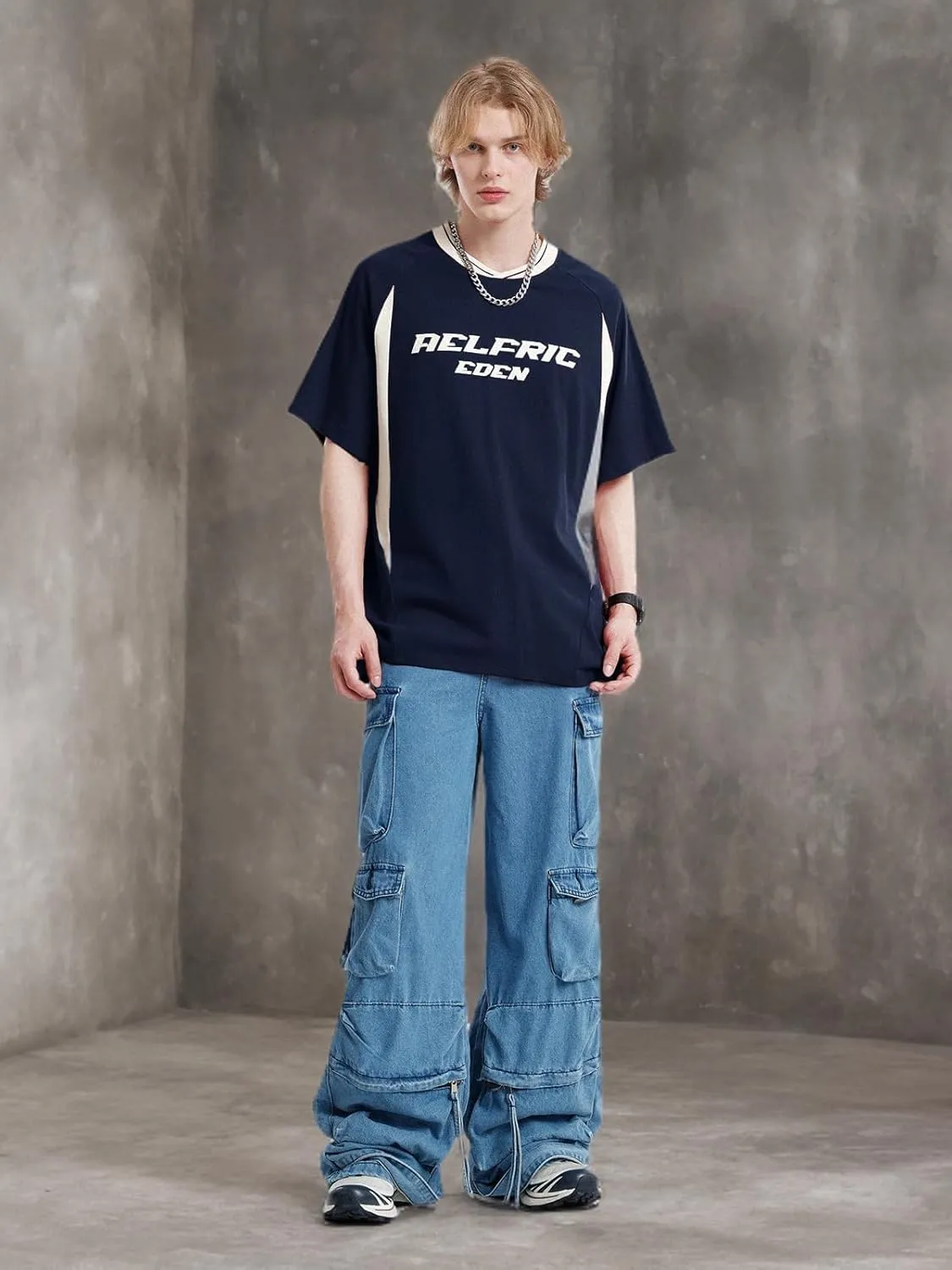 Aelfric Eden Graphic Tees Y2k Mens Oversized T Shirt Racing Streetwear Shirts Unisex Casual Summer Tops