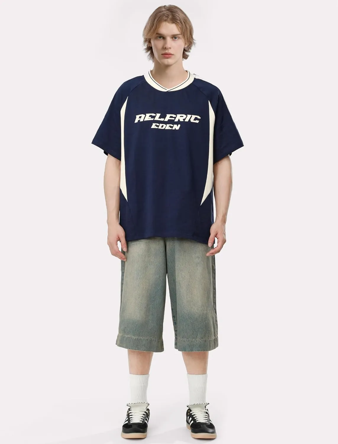 Aelfric Eden Graphic Tees Y2k Mens Oversized T Shirt Racing Streetwear Shirts Unisex Casual Summer Tops
