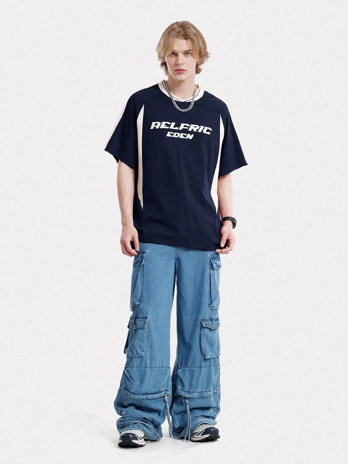 Aelfric Eden Graphic Tees Y2k Mens Oversized T Shirt Racing Streetwear Shirts Unisex Casual Summer Tops