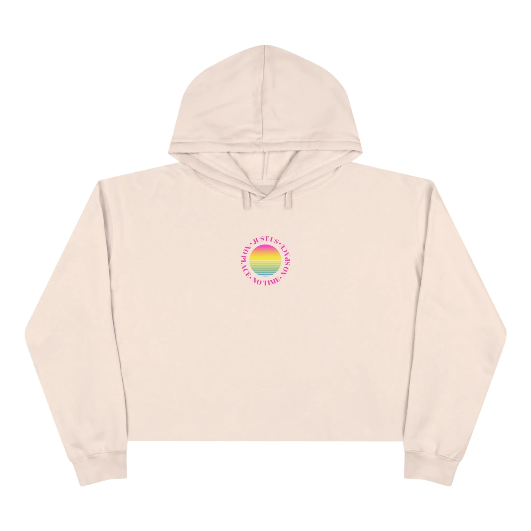 Aesthetic Cropped Hoodie, Hoodie Crop Top, Sunset Cropped Top, Hoodie Women's Cropped Fleece Pullover