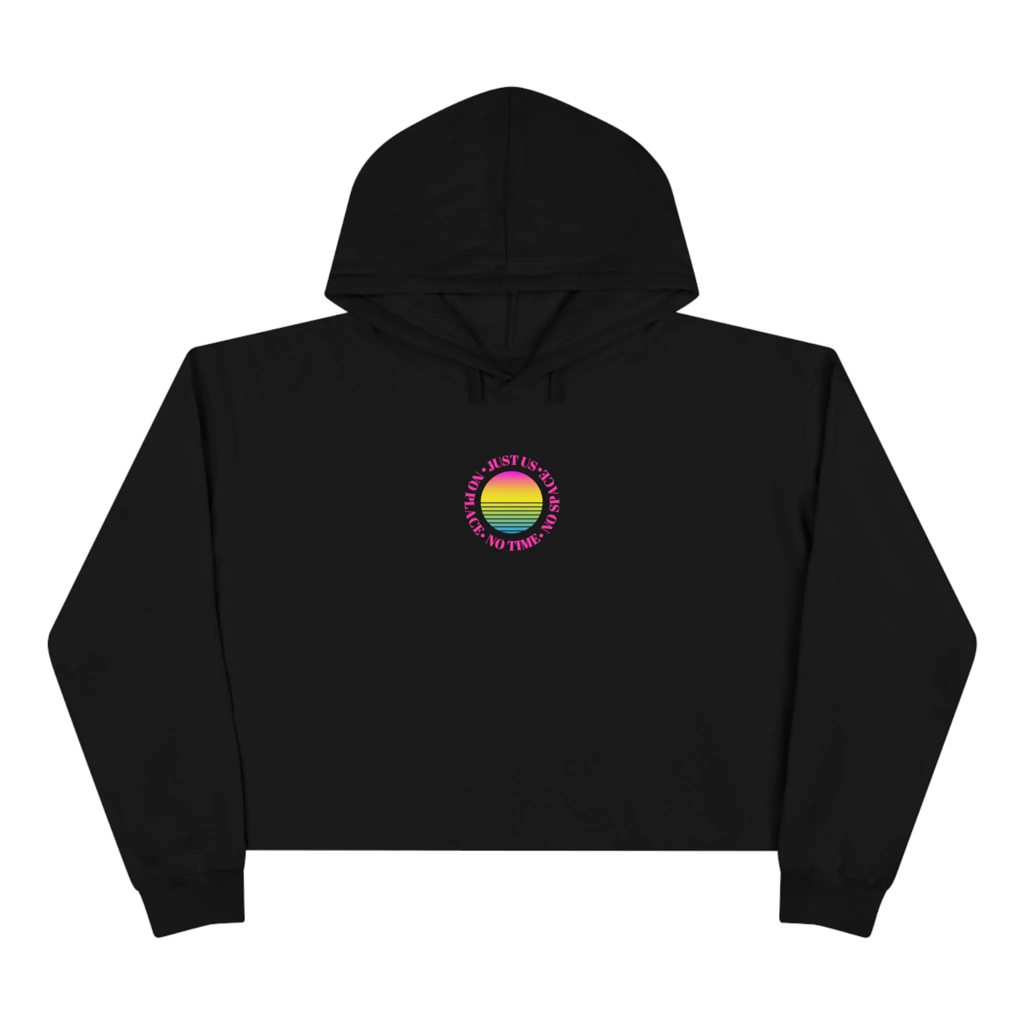 Aesthetic Cropped Hoodie, Hoodie Crop Top, Sunset Cropped Top, Hoodie Women's Cropped Fleece Pullover