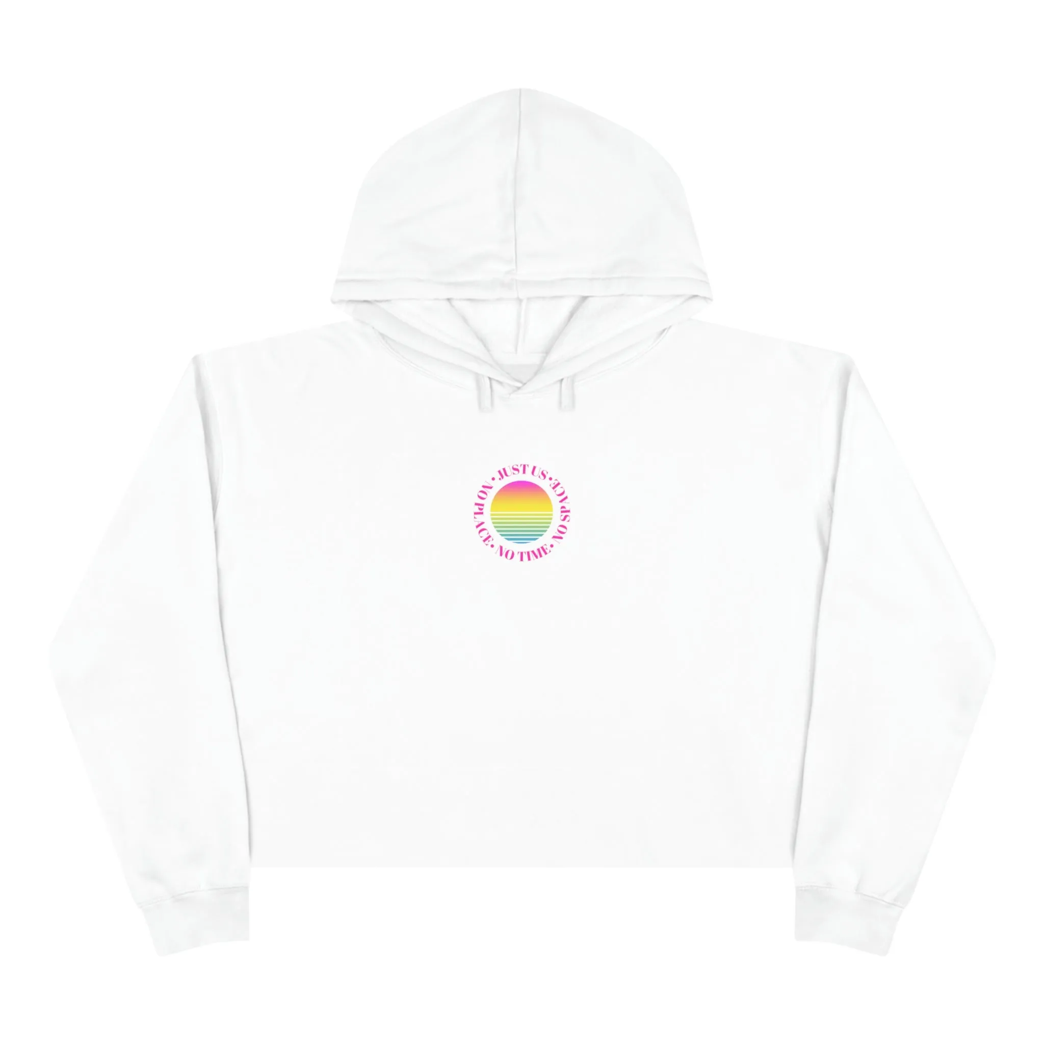 Aesthetic Cropped Hoodie, Hoodie Crop Top, Sunset Cropped Top, Hoodie Women's Cropped Fleece Pullover
