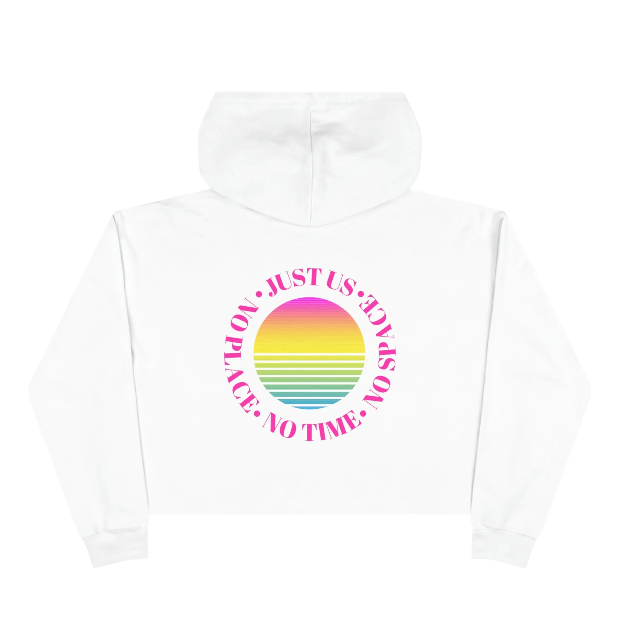 Aesthetic Cropped Hoodie, Hoodie Crop Top, Sunset Cropped Top, Hoodie Women's Cropped Fleece Pullover