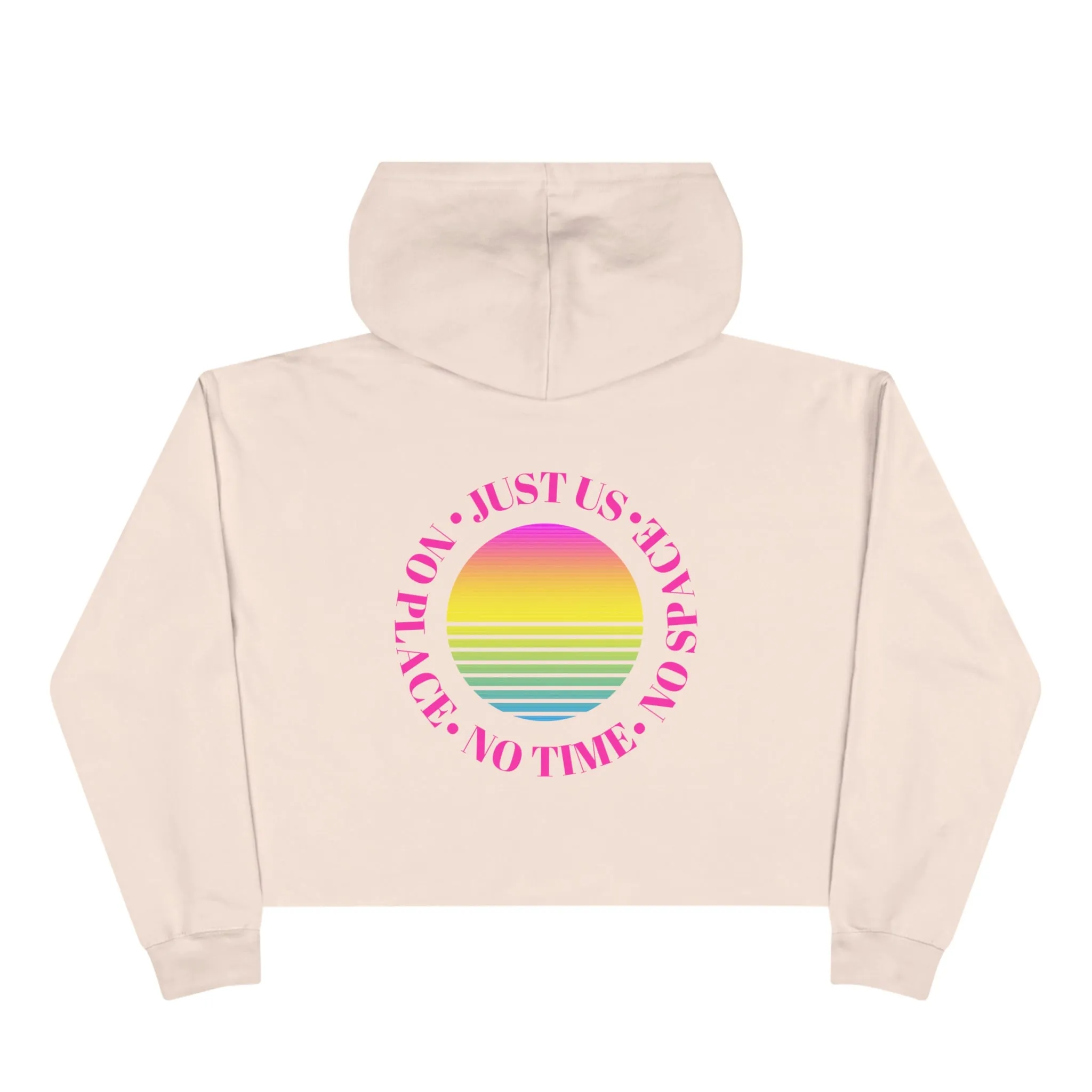 Aesthetic Cropped Hoodie, Hoodie Crop Top, Sunset Cropped Top, Hoodie Women's Cropped Fleece Pullover