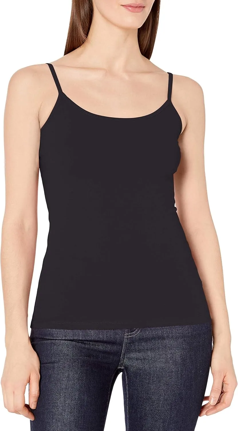 Amazon Essentials Women's Slim-Fit Camisole, Pack of 4