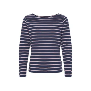 Antibes Striped Long Sleeve Tee - SR Navy/ Lilac