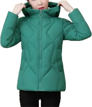 Autumn Winter Warm Down Cotton Coat Women's Slim Warm Cotton-Padded Jacket Parkas Mom Coat
