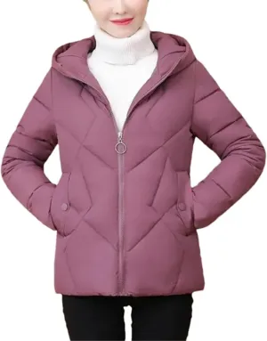 Autumn Winter Warm Down Cotton Coat Women's Slim Warm Cotton-Padded Jacket Parkas Mom Coat