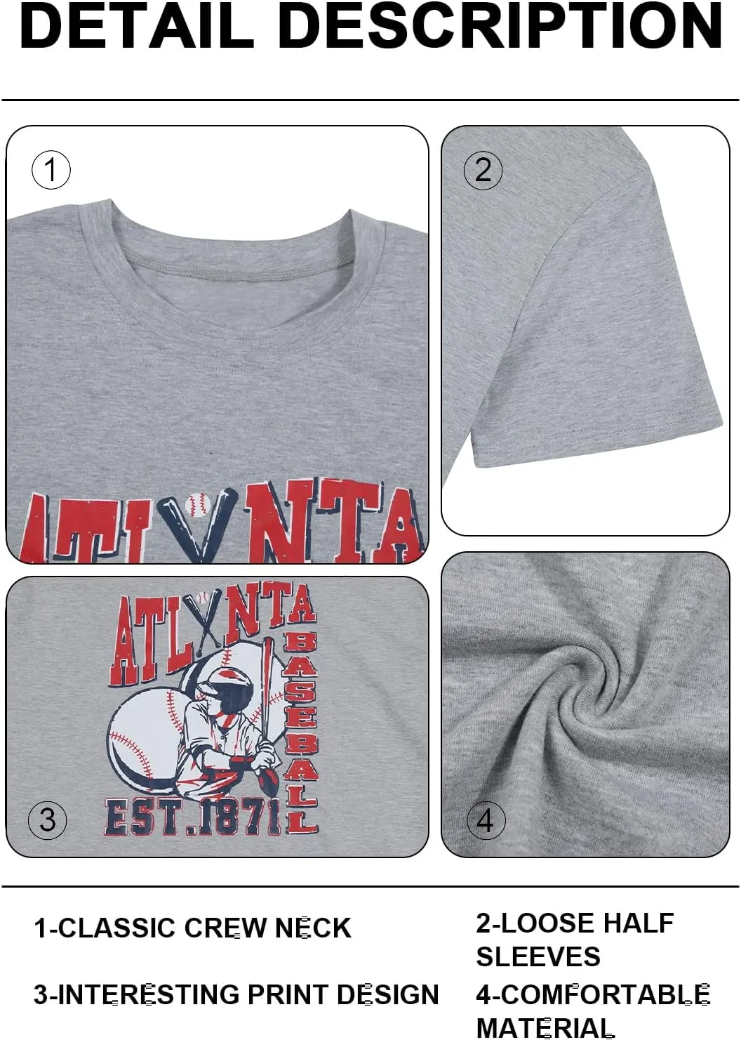 Baseball Shirt Women Oversized Tee - Vintage Baseball Season Fan Graphic Shirt Loose Fit Game Day Casual Tees Tops
