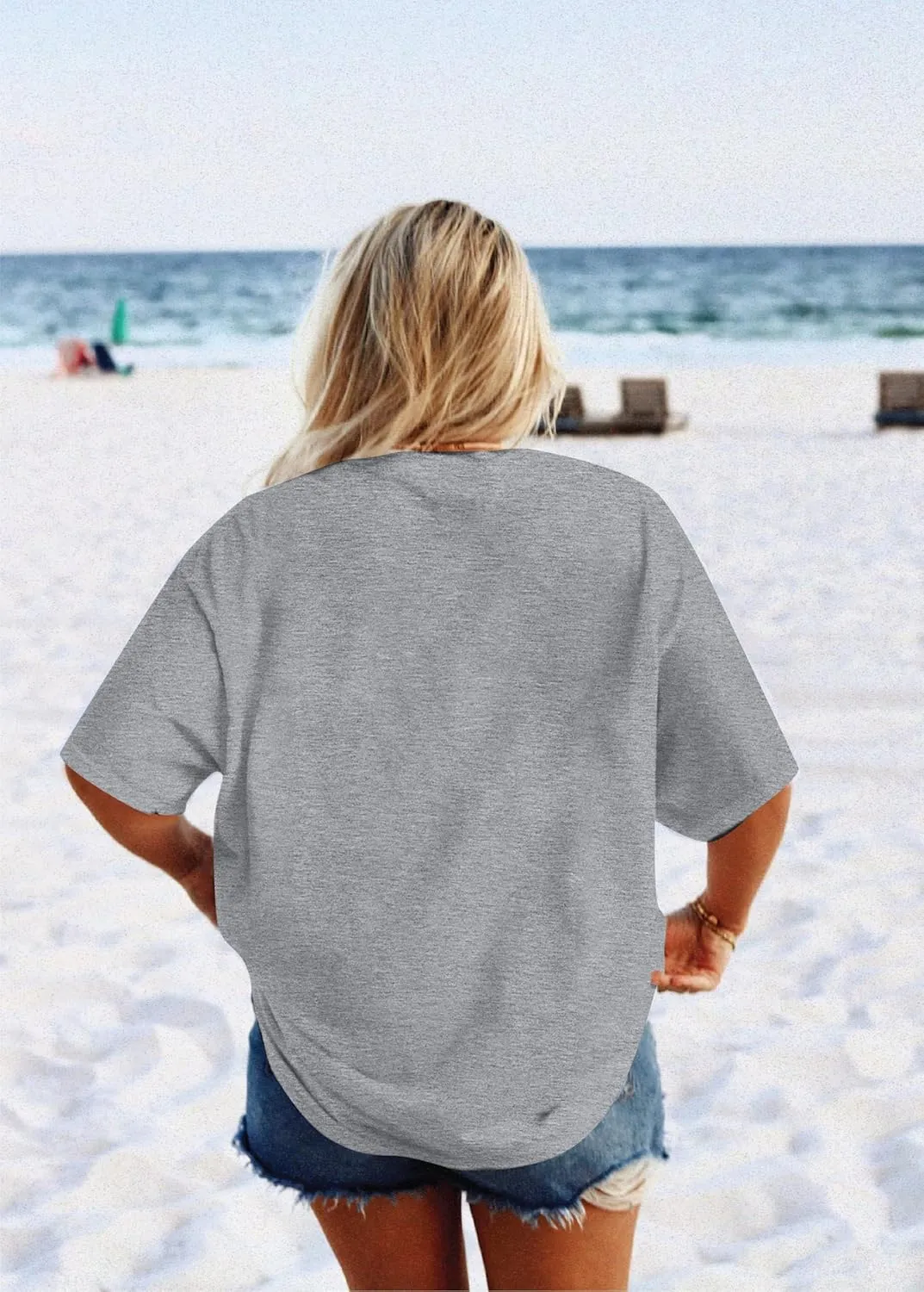 Baseball Shirt Women Oversized Tee - Vintage Baseball Season Fan Graphic Shirt Loose Fit Game Day Casual Tees Tops