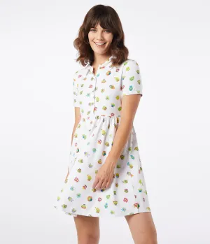 Cakeworthy Alien Remix Print Fit & Flare Dress