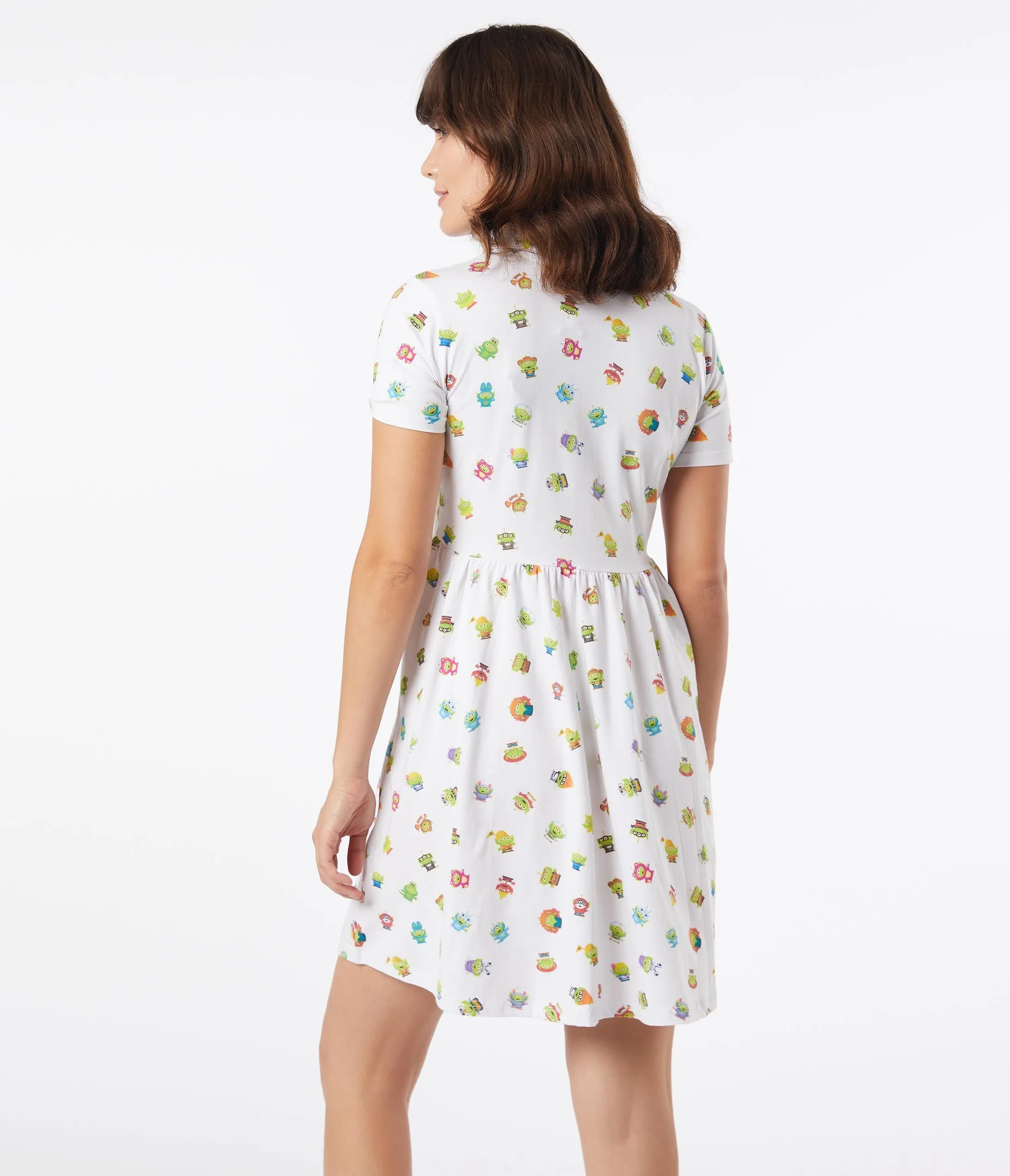 Cakeworthy Alien Remix Print Fit & Flare Dress