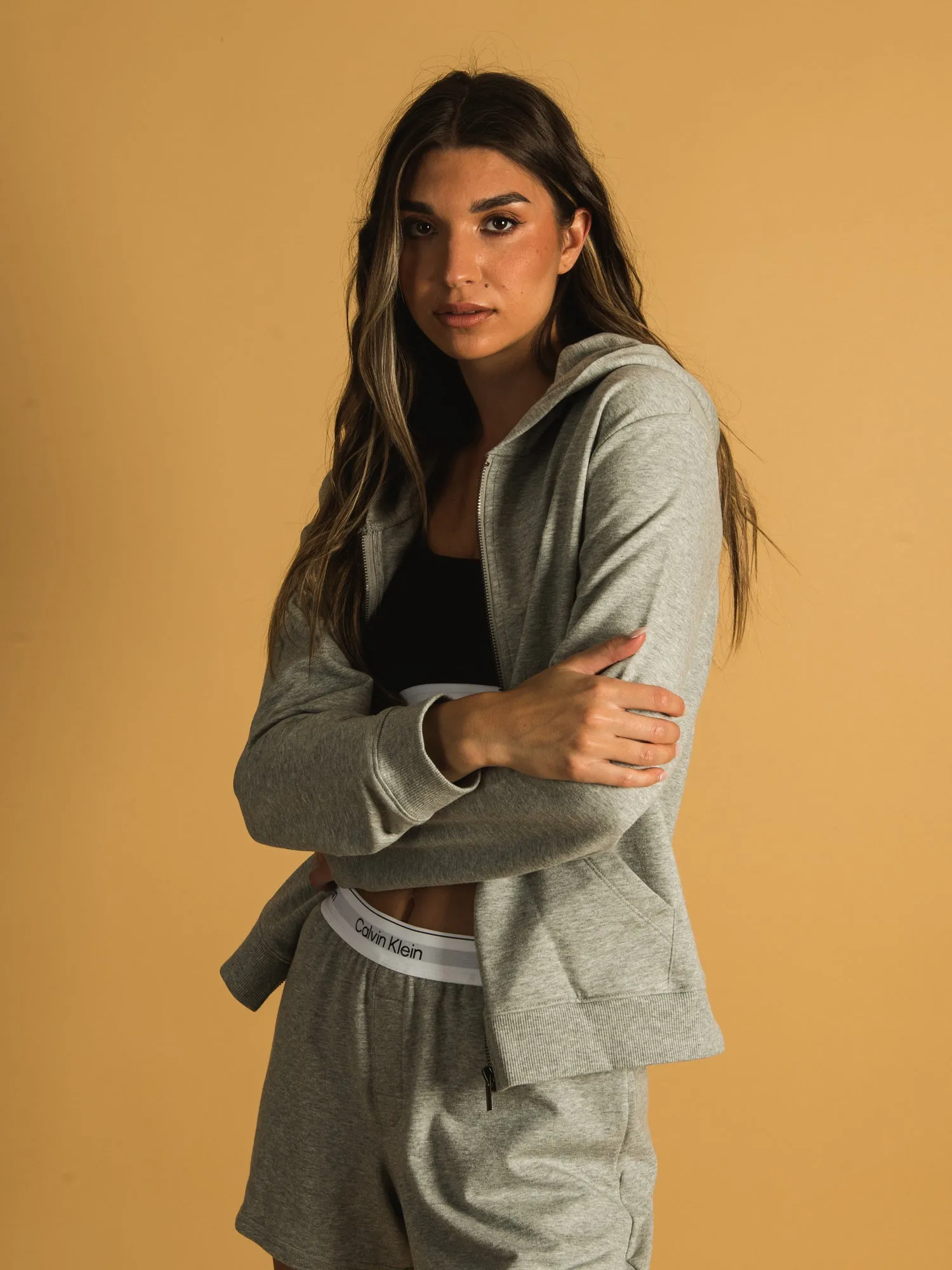 CALVIN KLEIN MODERN COTTON FULL ZIP HOODIE - CLEARANCE