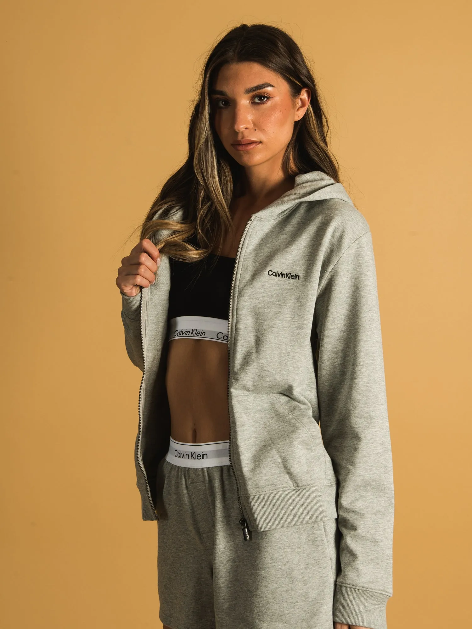 CALVIN KLEIN MODERN COTTON FULL ZIP HOODIE - CLEARANCE