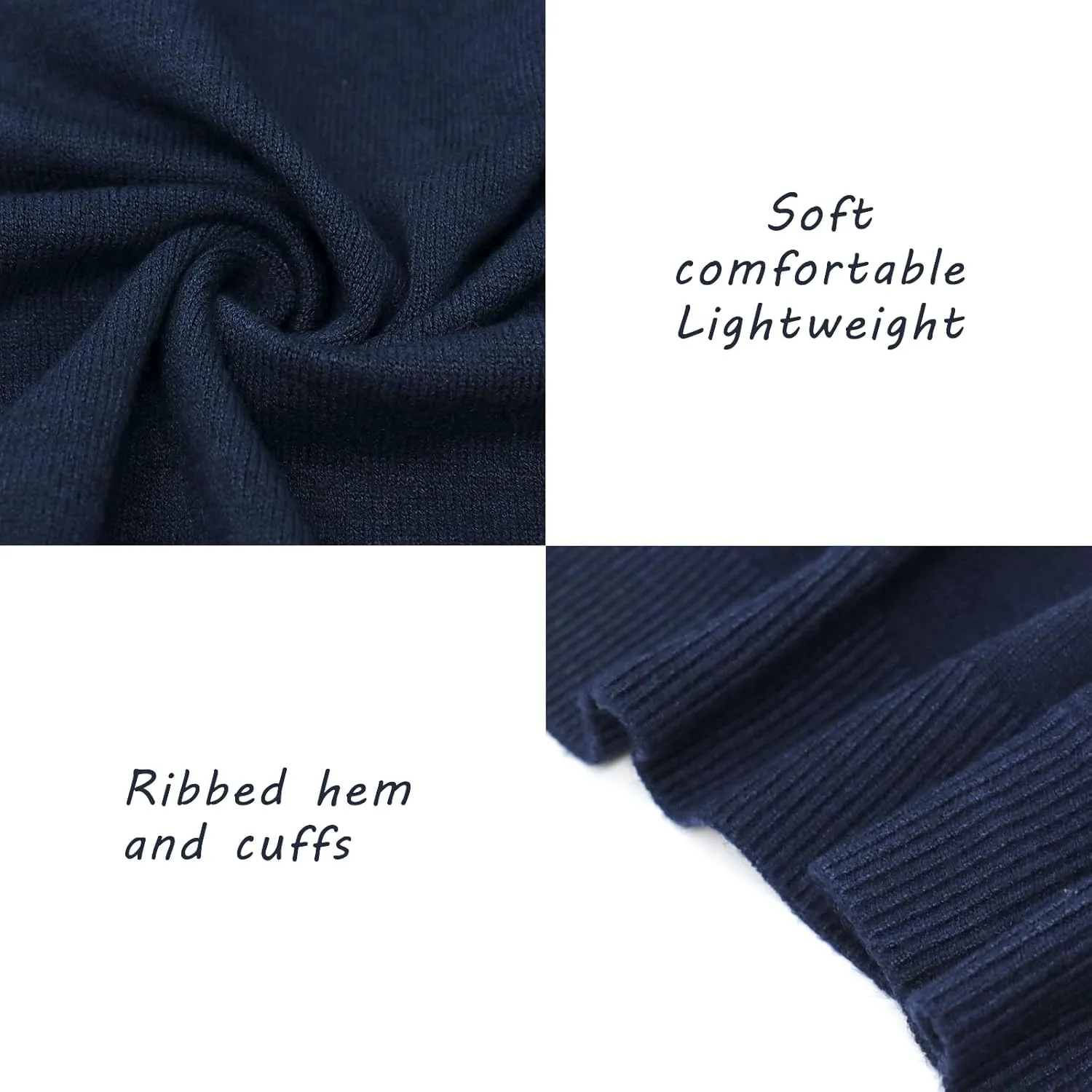 Ciormis Men's Cardigan Sweaters with Buttons - Casual V Neck Long Sleeve Knitted Knitted Sweater with Pockets