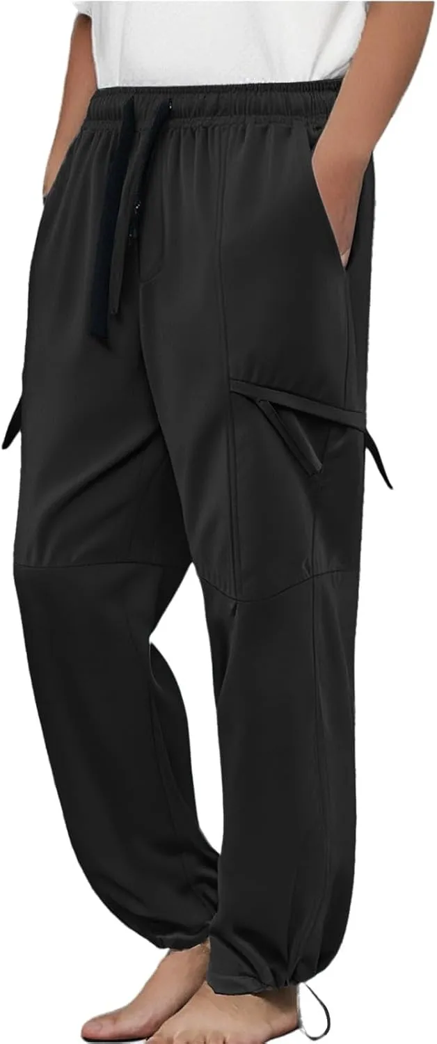 Compression Trousers Men Linen Gym Hiking Bike Business Skinny Riding Regular Fit Cargo Joggers Wide Leg Leather