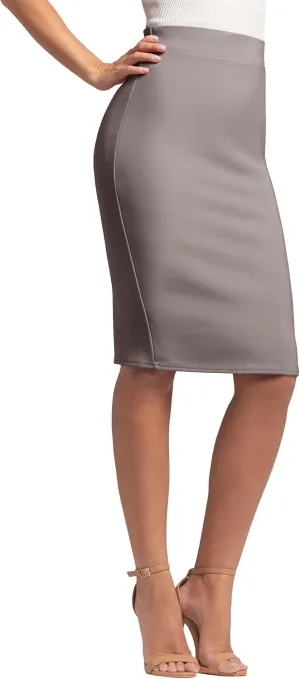 Conceited Skirts for Women - Stretch Pencil Skirt - Wear to Work - Pull On - Midi Length in Regular and Plus Size