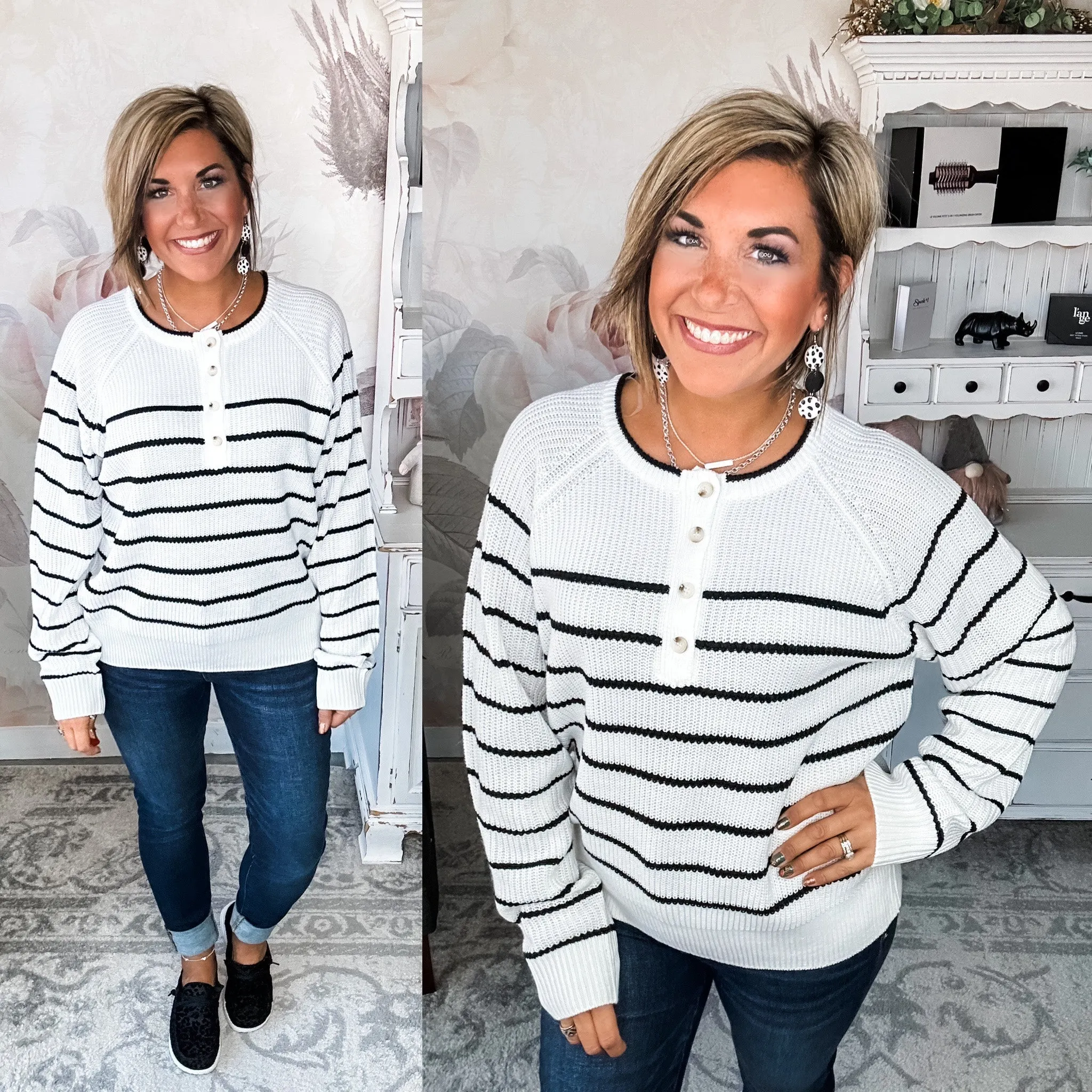 Crash Into You Striped Sweater