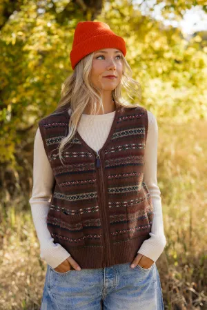 End of Time Zip Up Vest