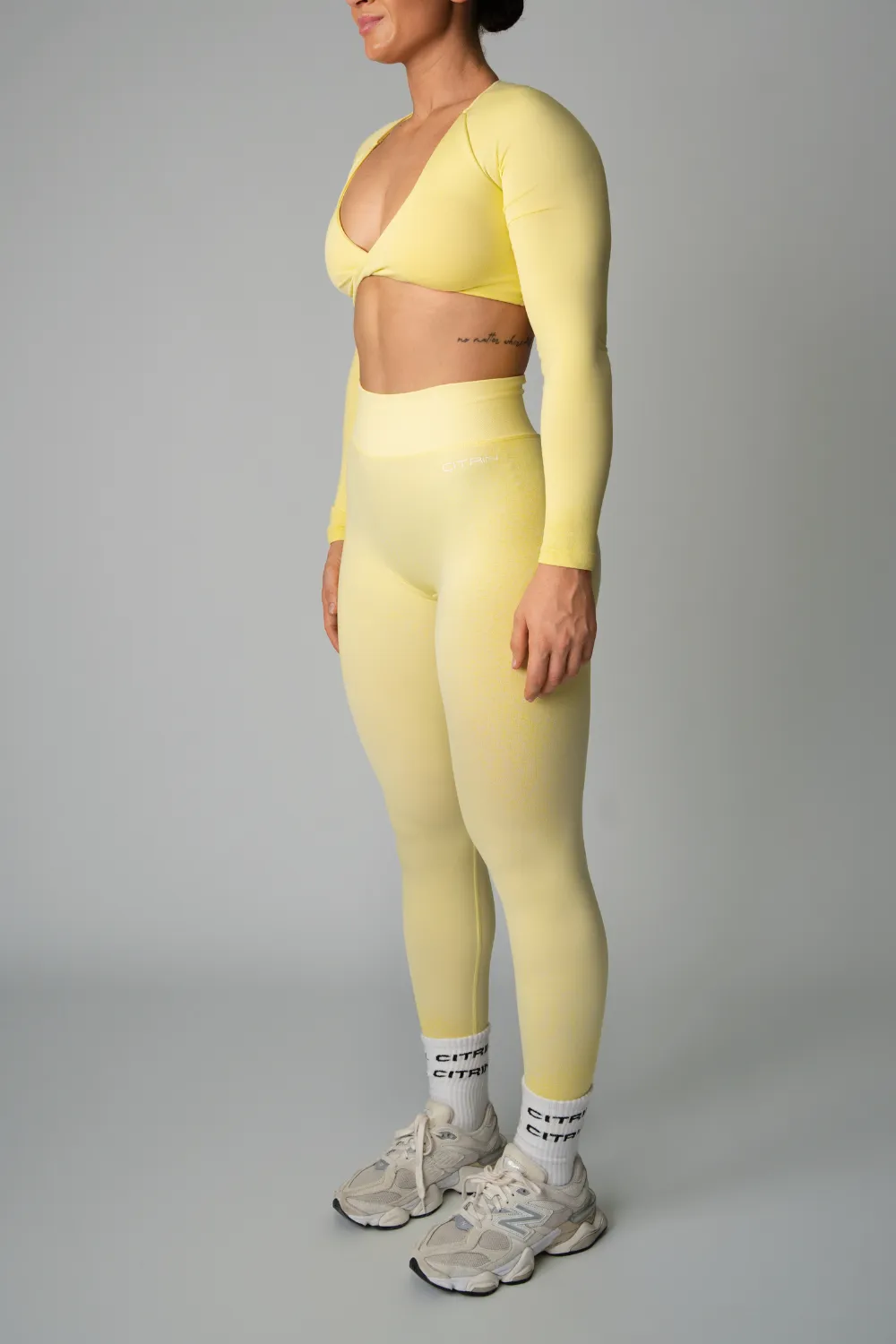 FADED SEAMLESS LEGGINGS - YELLOW