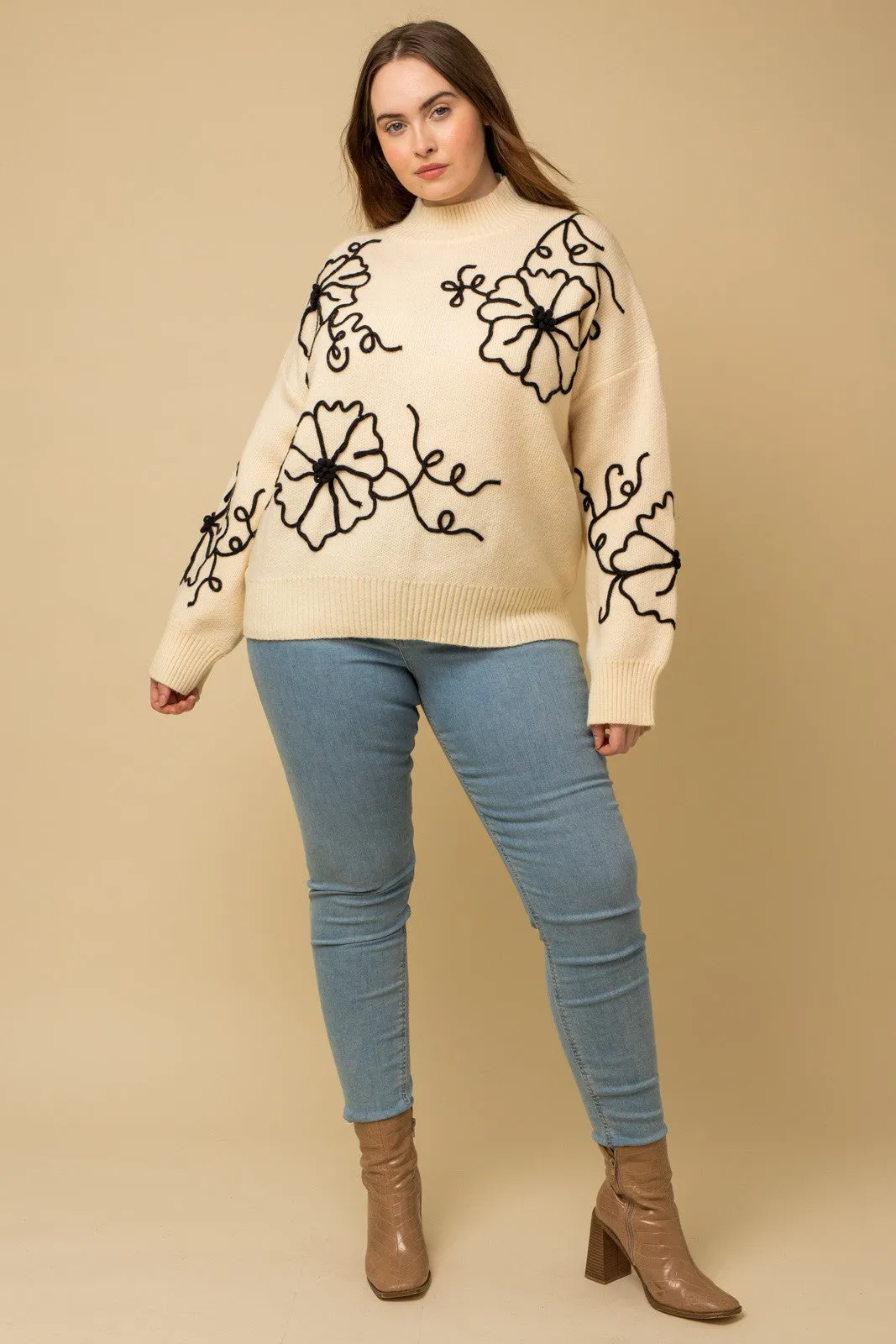 Feel Good Stuff Mock Neck Sweater