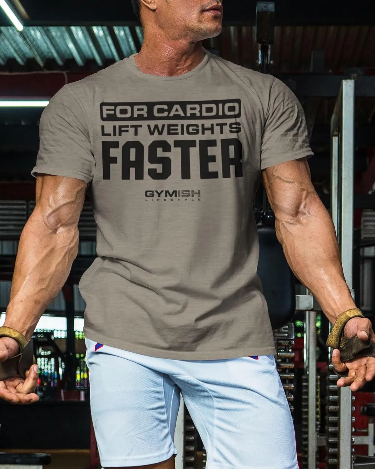 for Cardio Lift Weights Faster Workout T-Shirt for Men, Cool Gym Shirts