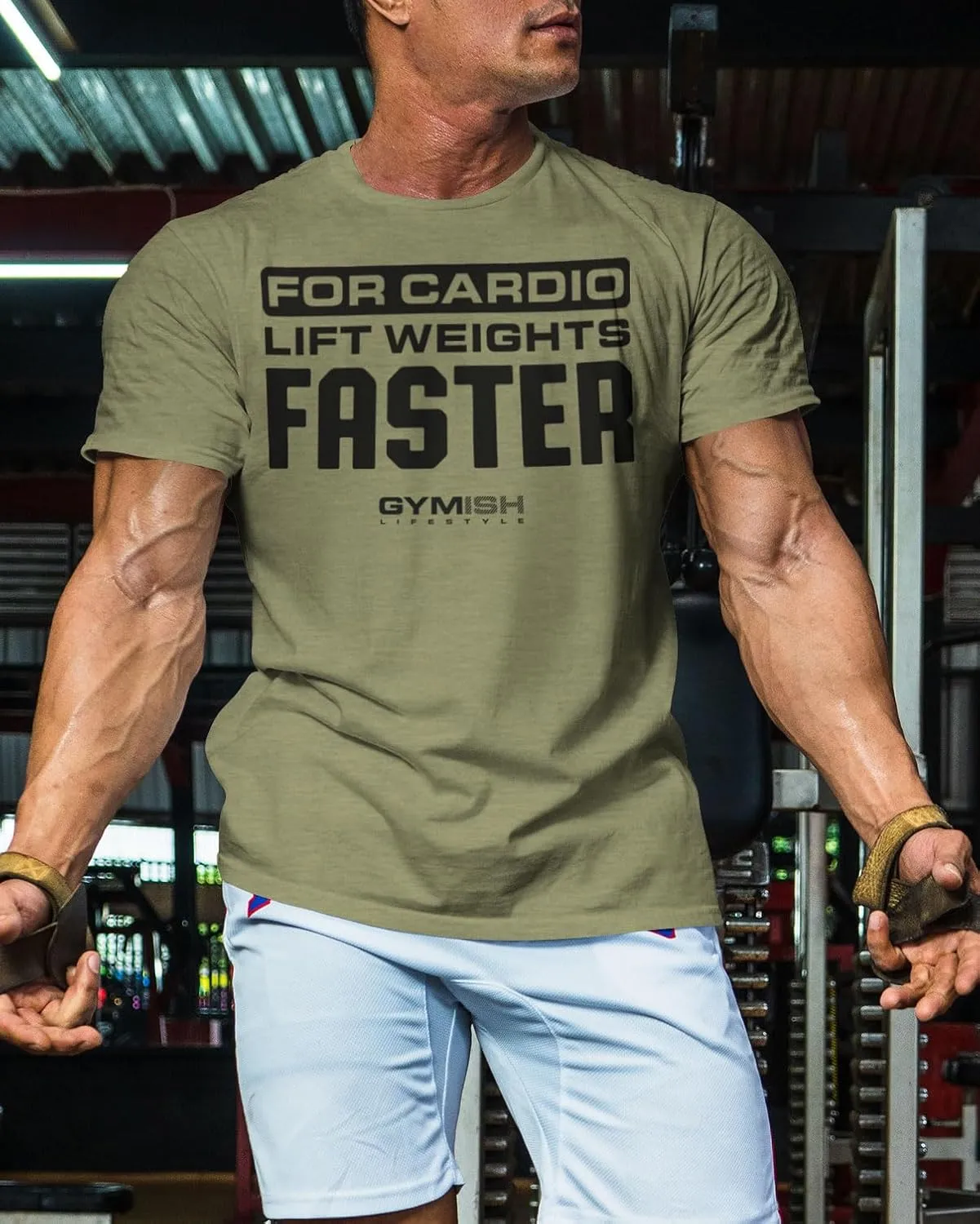 for Cardio Lift Weights Faster Workout T-Shirt for Men, Cool Gym Shirts