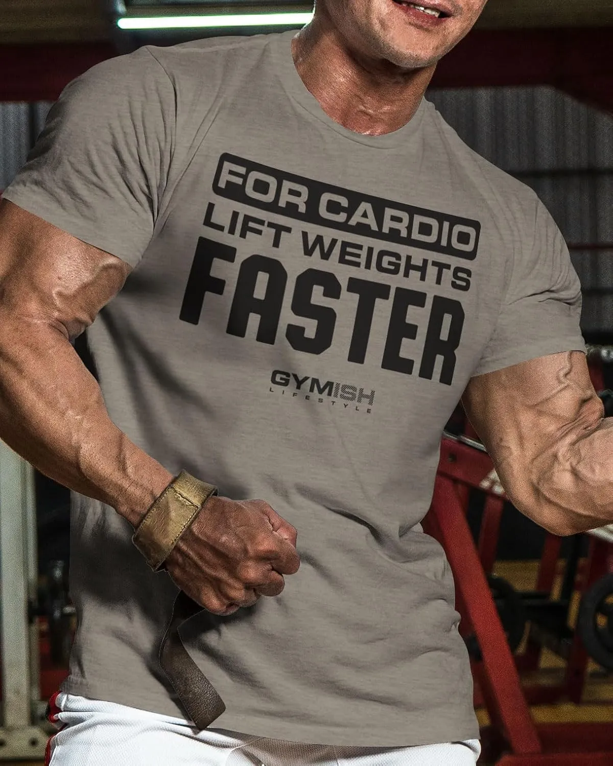 for Cardio Lift Weights Faster Workout T-Shirt for Men, Cool Gym Shirts