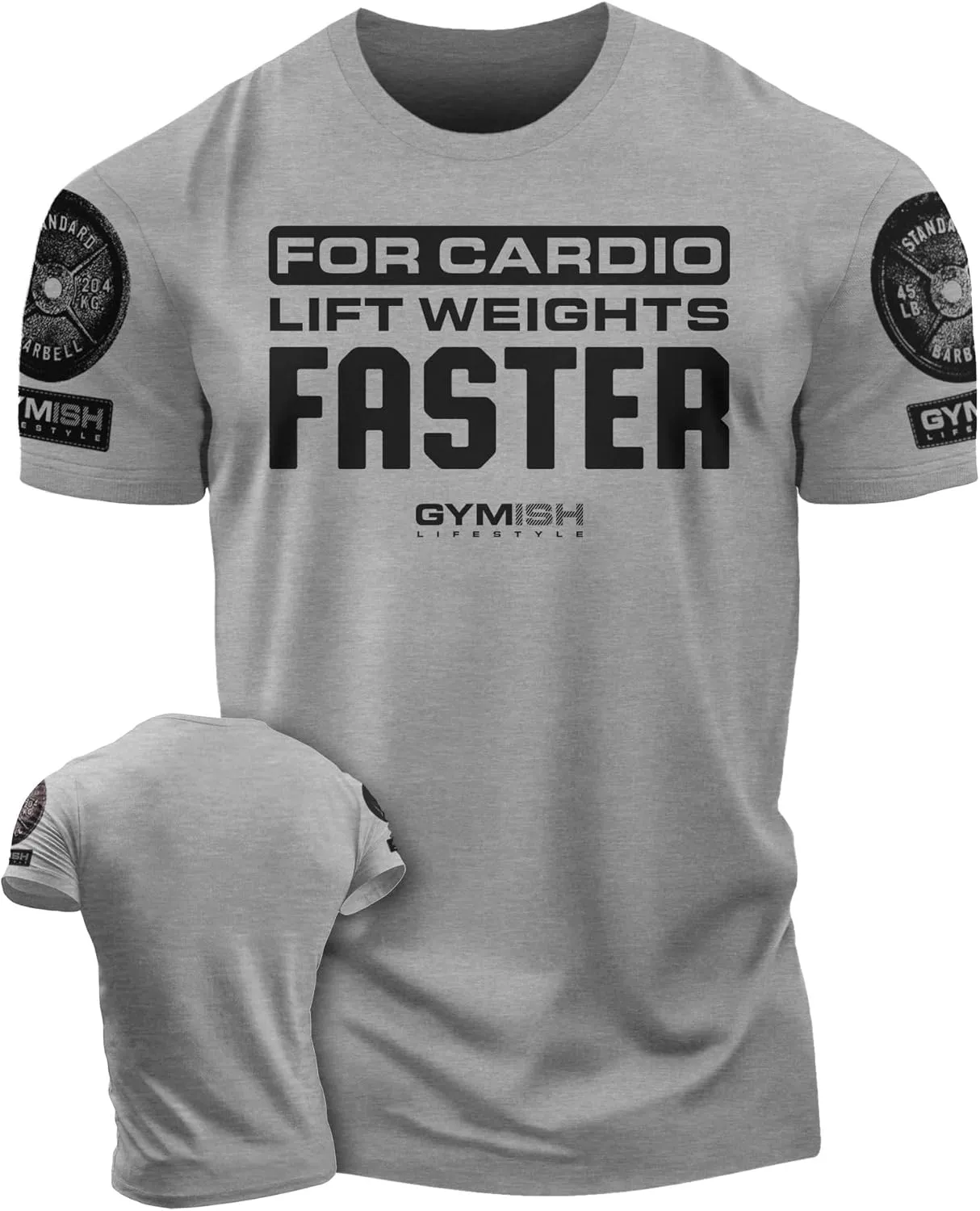 for Cardio Lift Weights Faster Workout T-Shirt for Men, Cool Gym Shirts