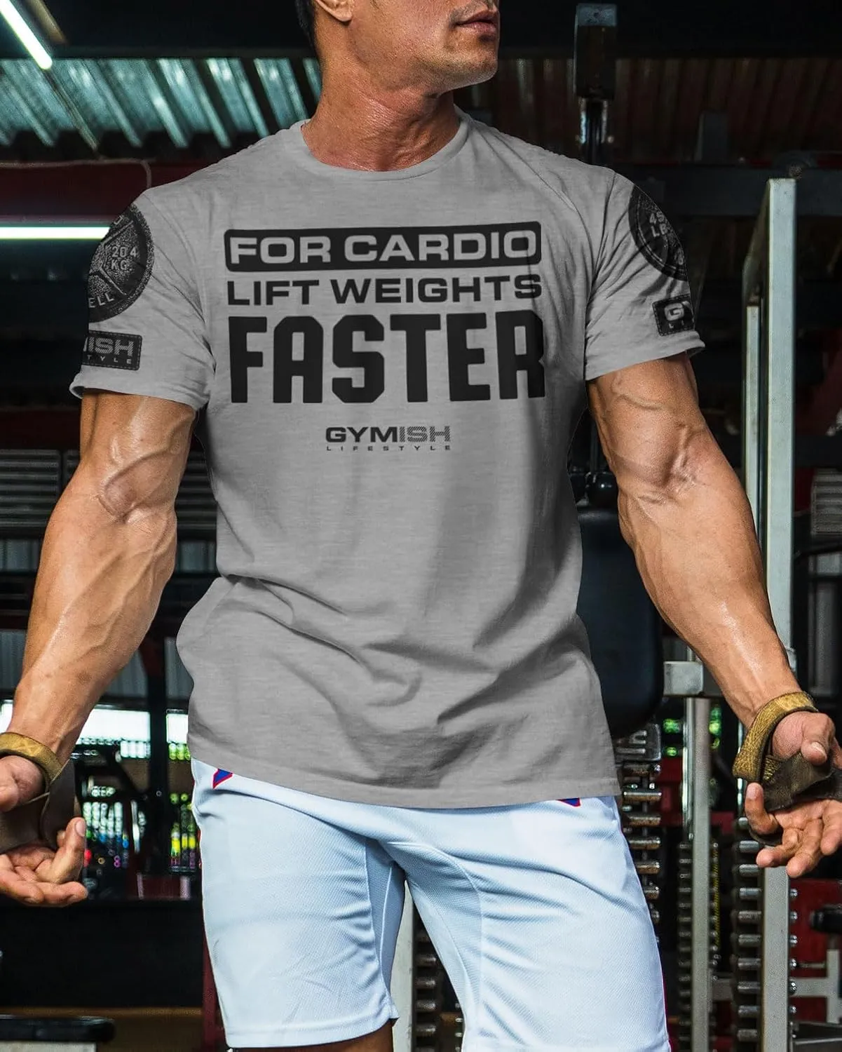 for Cardio Lift Weights Faster Workout T-Shirt for Men, Cool Gym Shirts