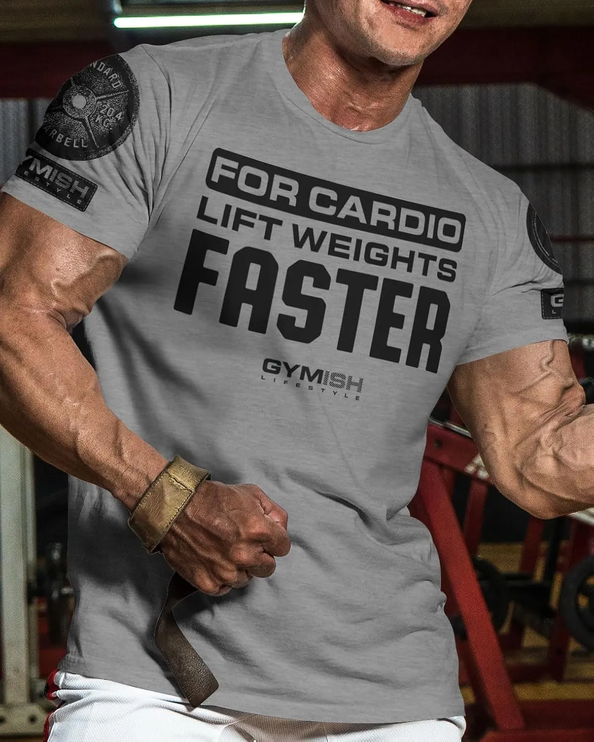 for Cardio Lift Weights Faster Workout T-Shirt for Men, Cool Gym Shirts