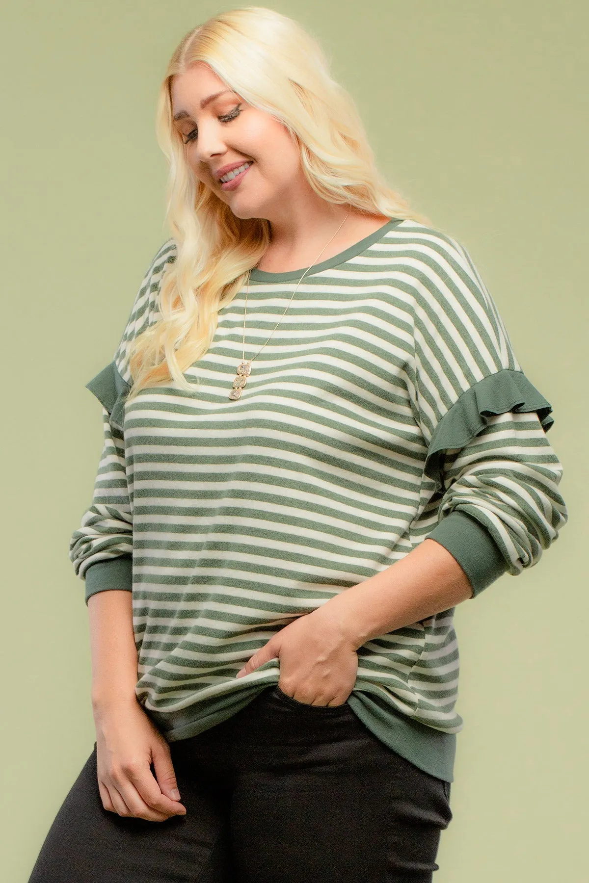 Forever the Best Ruffle Sleeve Pullover