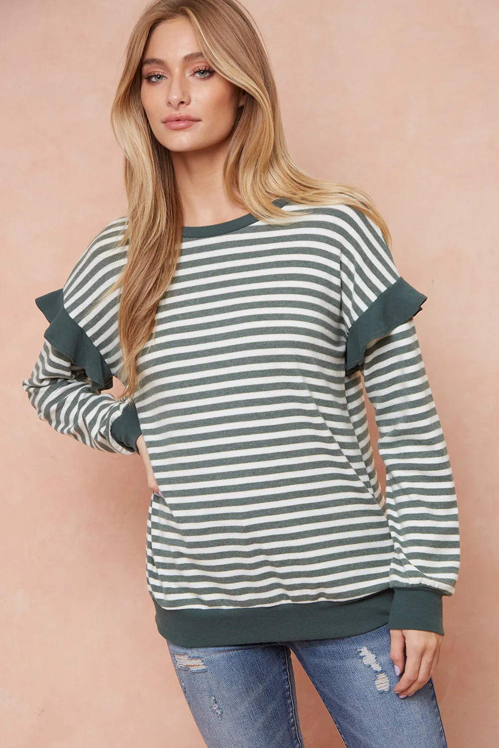 Forever the Best Ruffle Sleeve Pullover