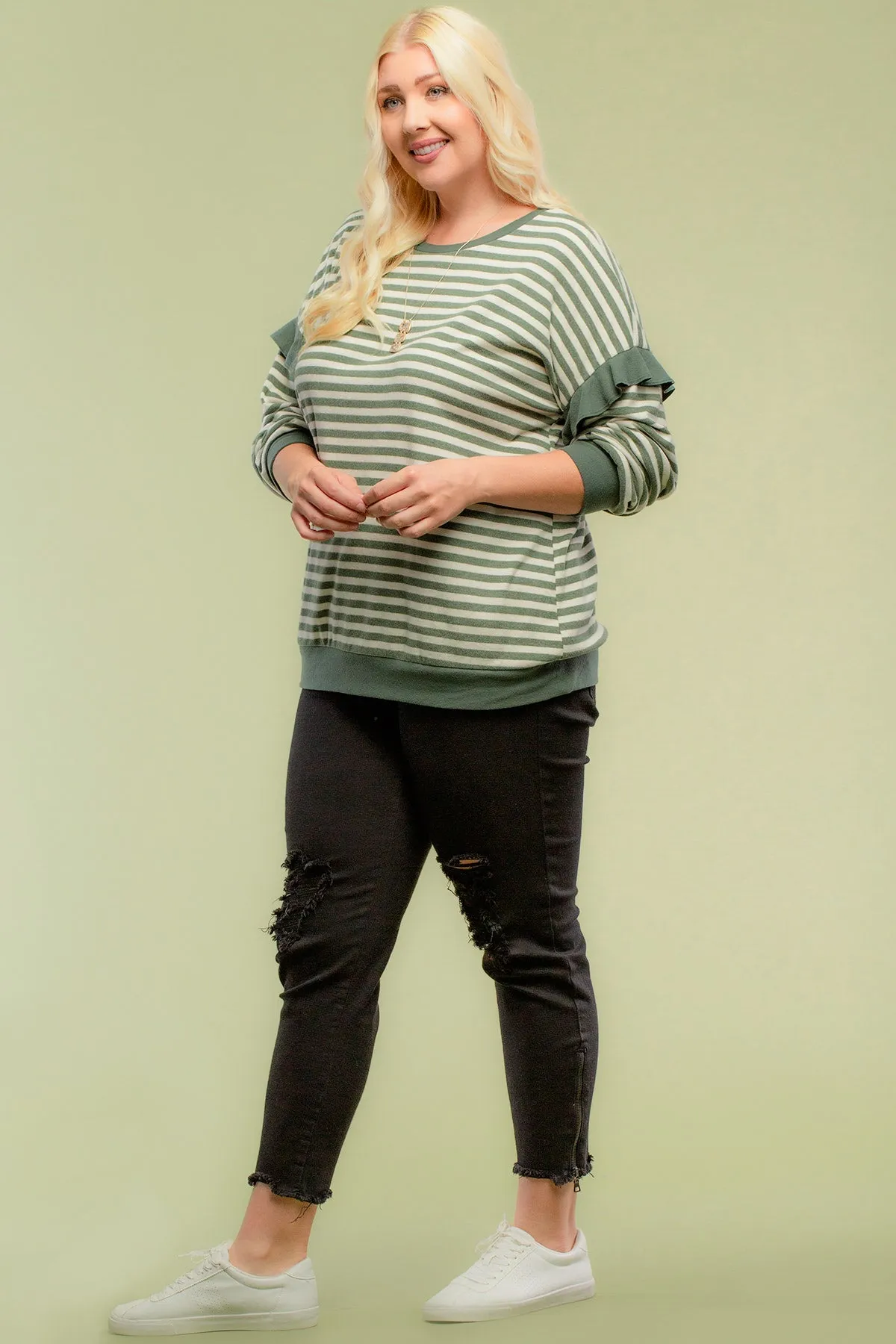 Forever the Best Ruffle Sleeve Pullover