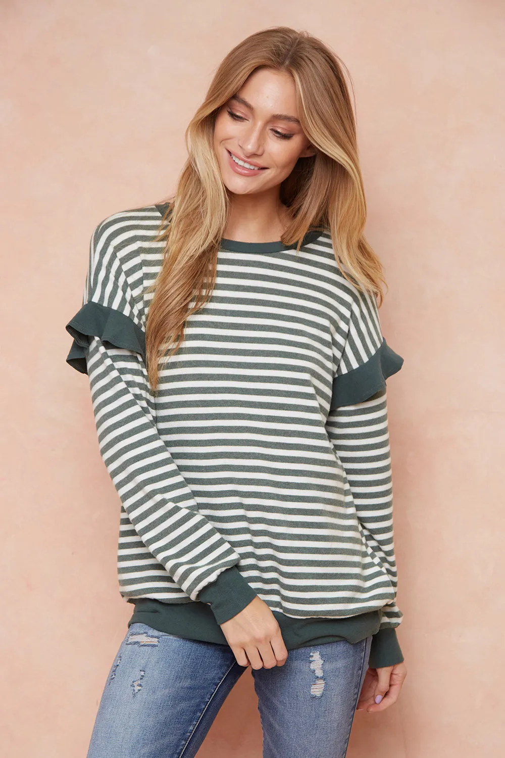 Forever the Best Ruffle Sleeve Pullover