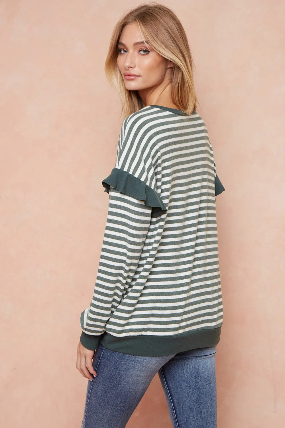 Forever the Best Ruffle Sleeve Pullover