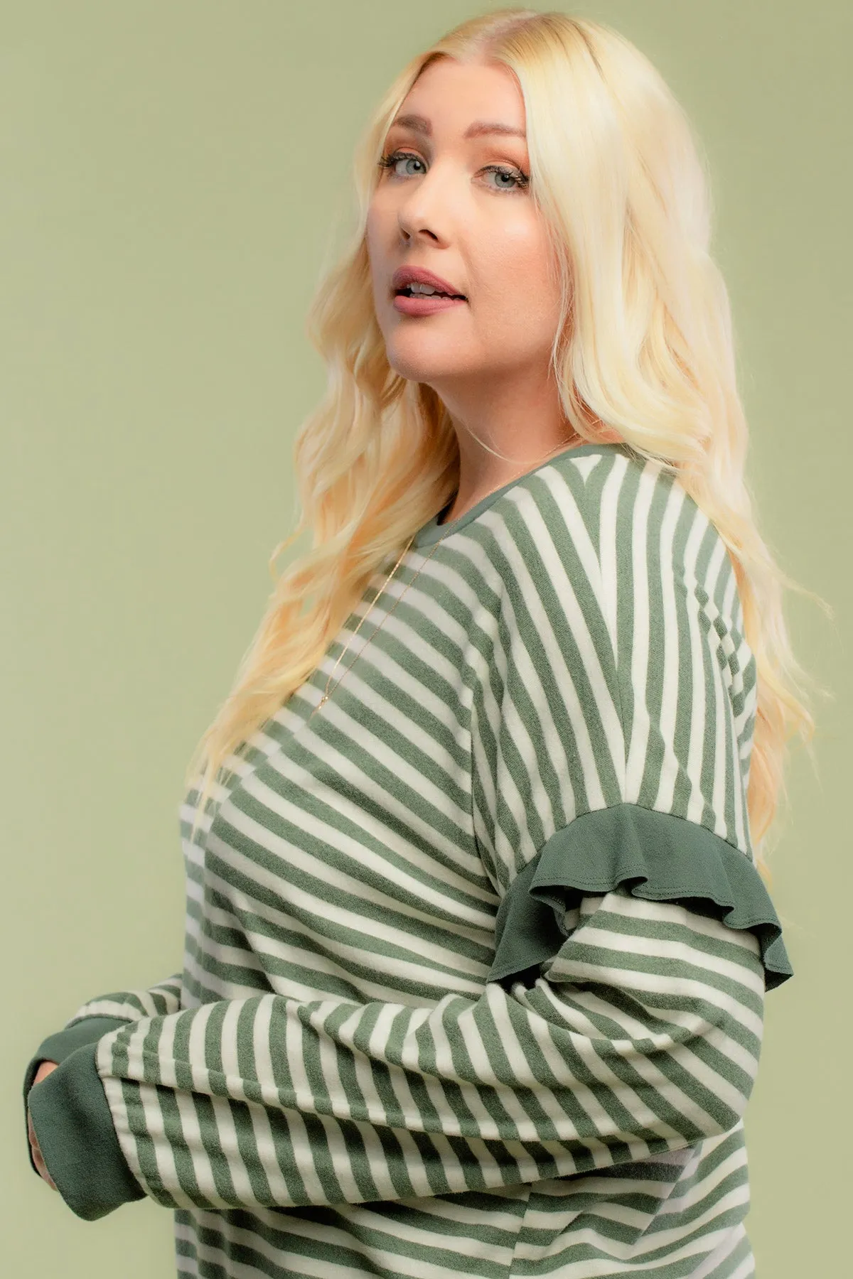 Forever the Best Ruffle Sleeve Pullover