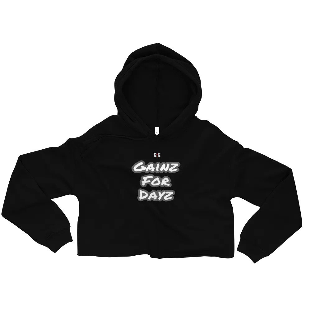 Gainz for Dayz Ladies Crop Hoodies