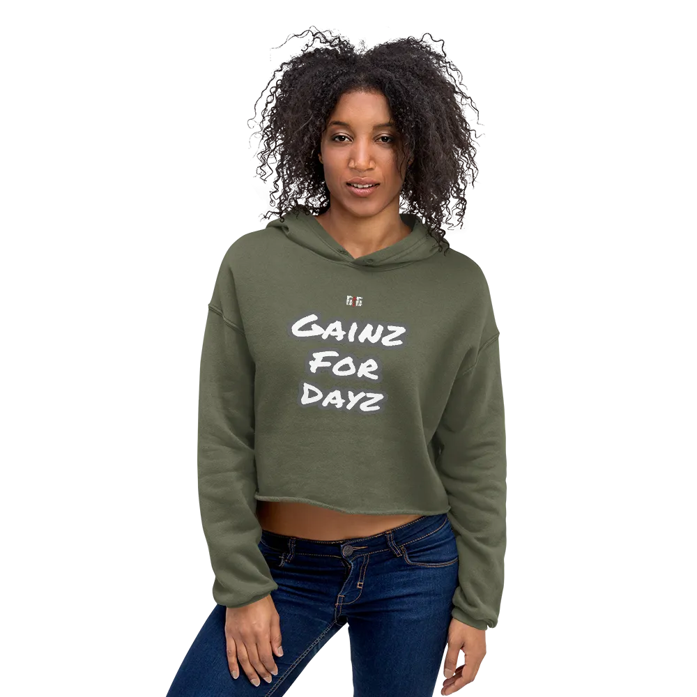 Gainz for Dayz Ladies Crop Hoodies