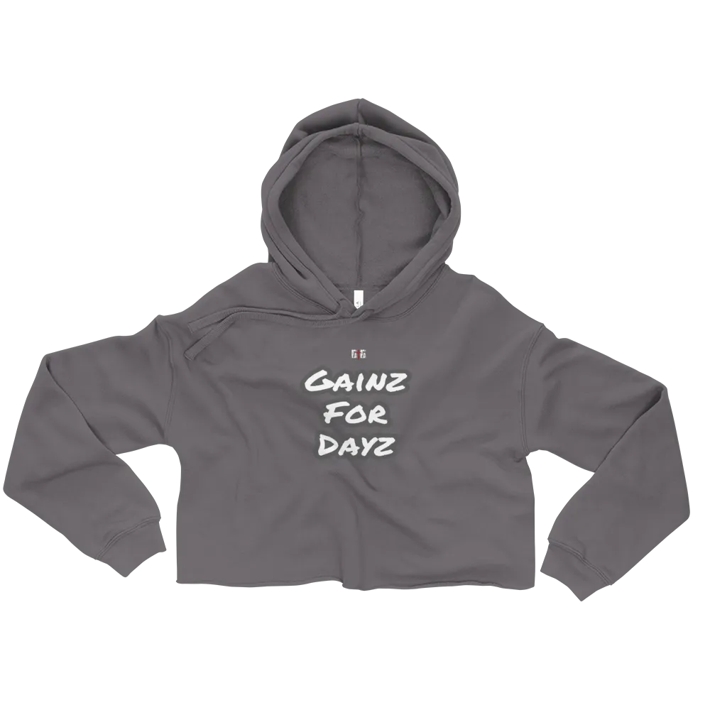 Gainz for Dayz Ladies Crop Hoodies