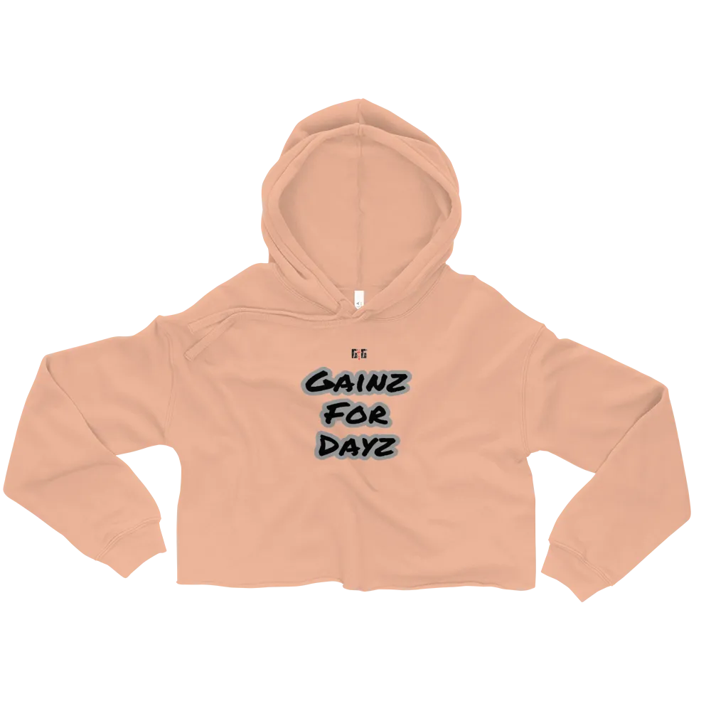 Gainz for Dayz Ladies Crop Hoodies