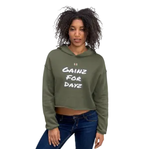 Gainz for Dayz Ladies Crop Hoodies
