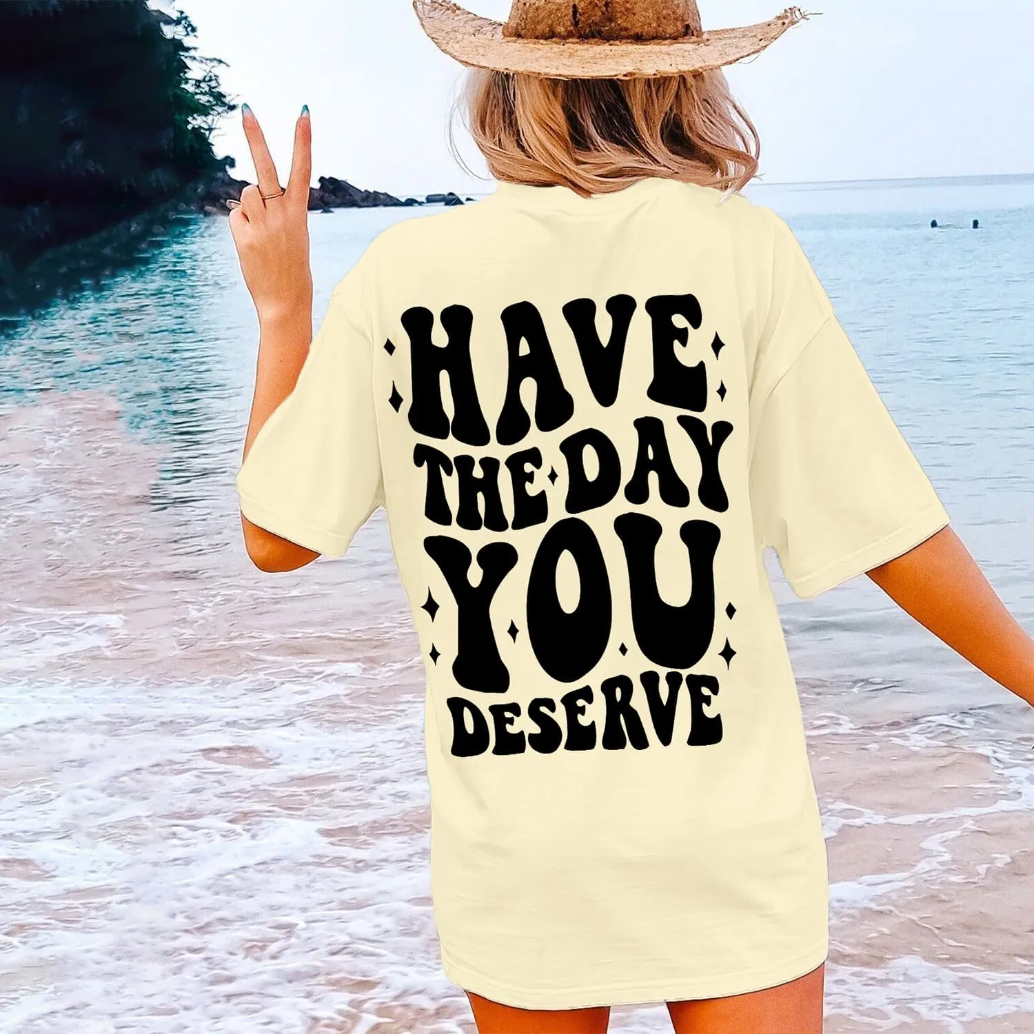Graphic Tshirts for Women: Have The Day You Deserve Shirt Funny Skeletons Shirts Casual Graphic Tees Tops
